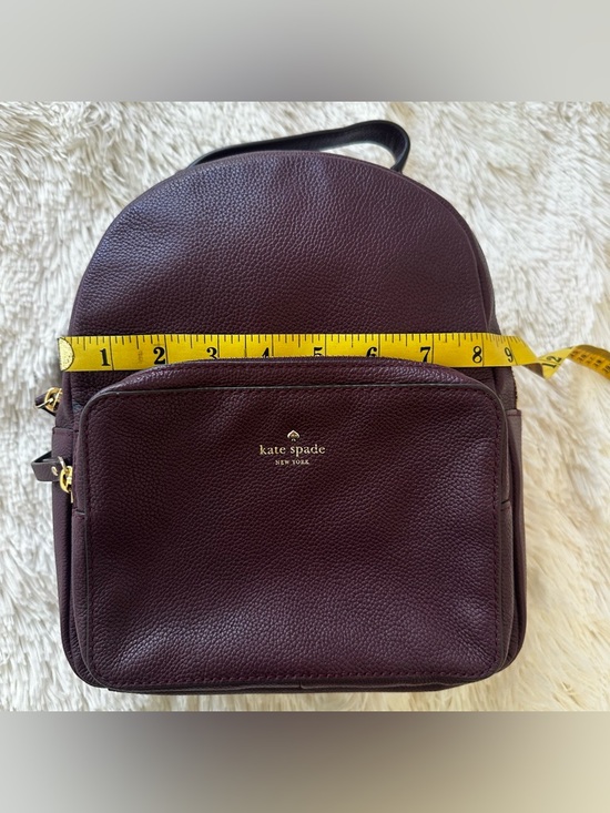 kate spade mini nicole larchmont avenue backpack New York WKRU5498-513 Deep Plum Fashion Kate Spade Studded Leather Mini